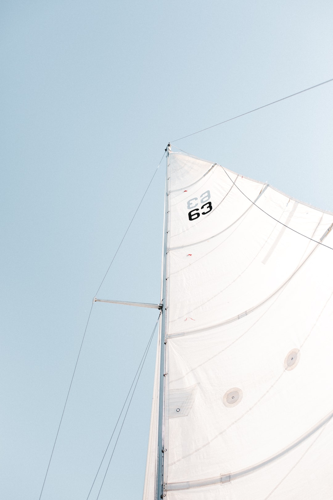white boat sail