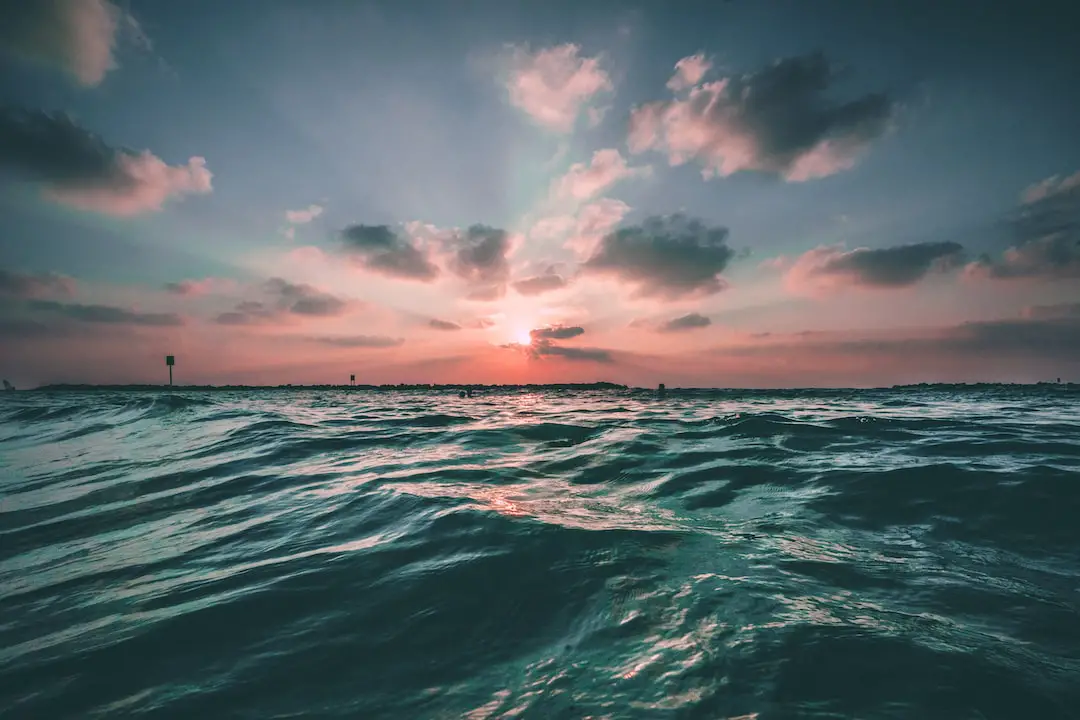 Background: The Importance of Waves in Surfing by Hydrofoiling body of water during golden hour