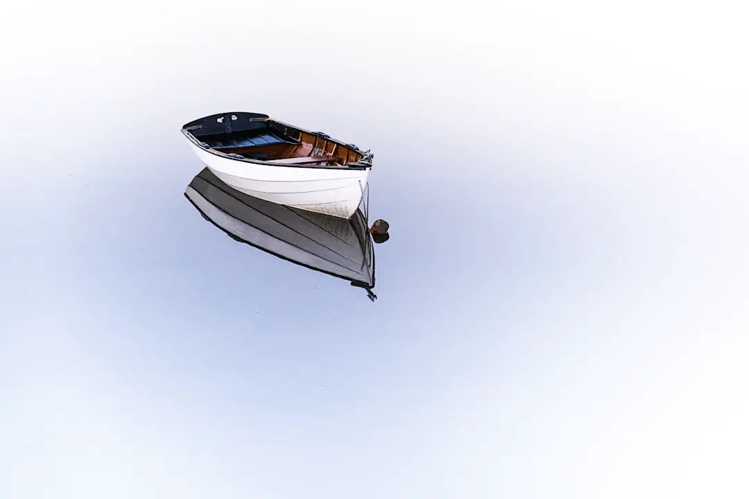 white boat on body of water