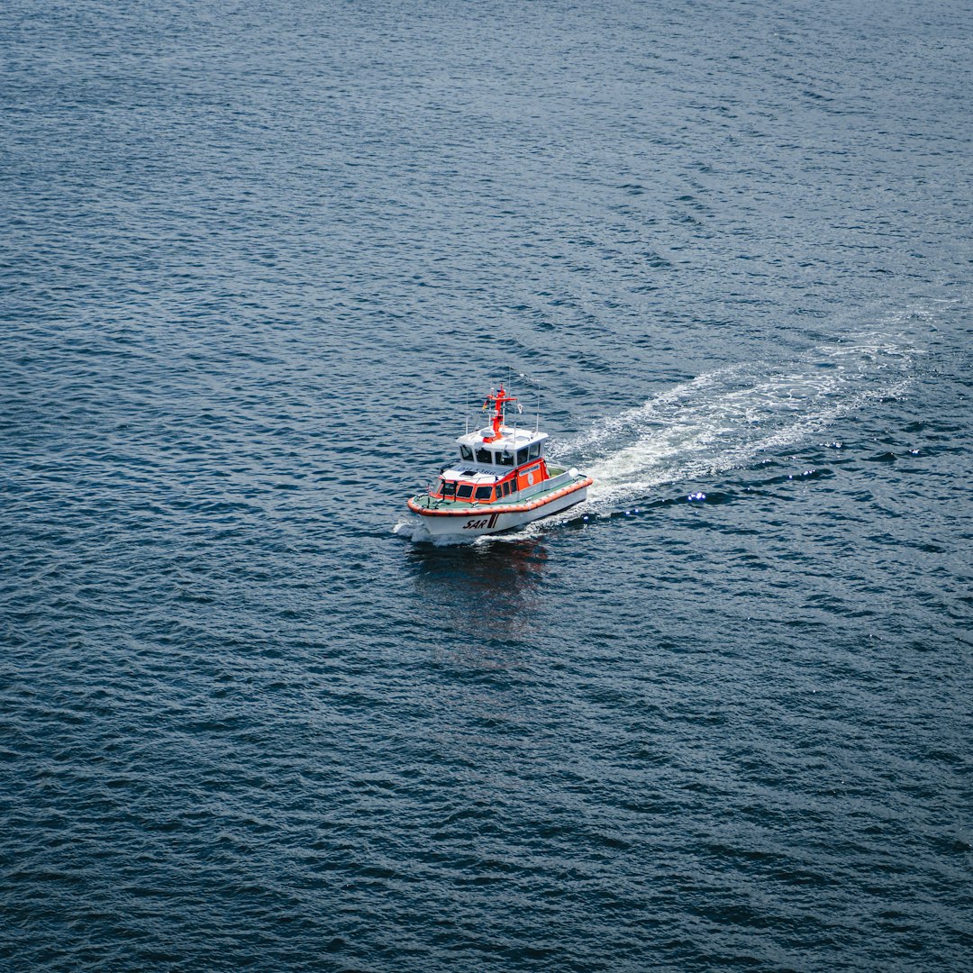a boat sailing on the water