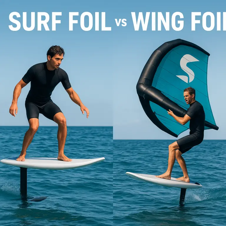 Featured image for Surf vs. Wing Foil The Ultimate 2026 Showdown