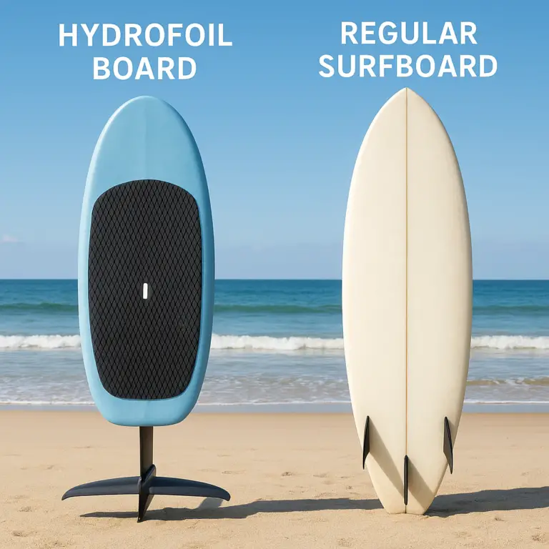 Featured image for Foil vs. Regular Surfboard The Ultimate 2026 Showdown