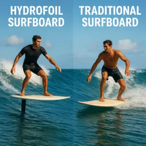 Featured image for Hydrofoiling vs Traditional Surfing Key Differences 2026